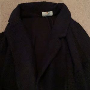 Black lightweight sweater coat